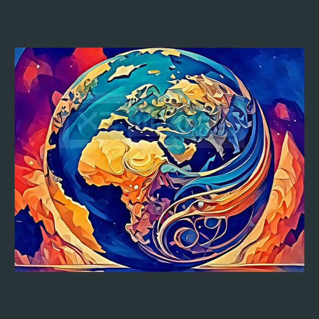 World Map – Metal Print &amp; Mouse Pad | ChromaLuxe | Made in Iowa USA