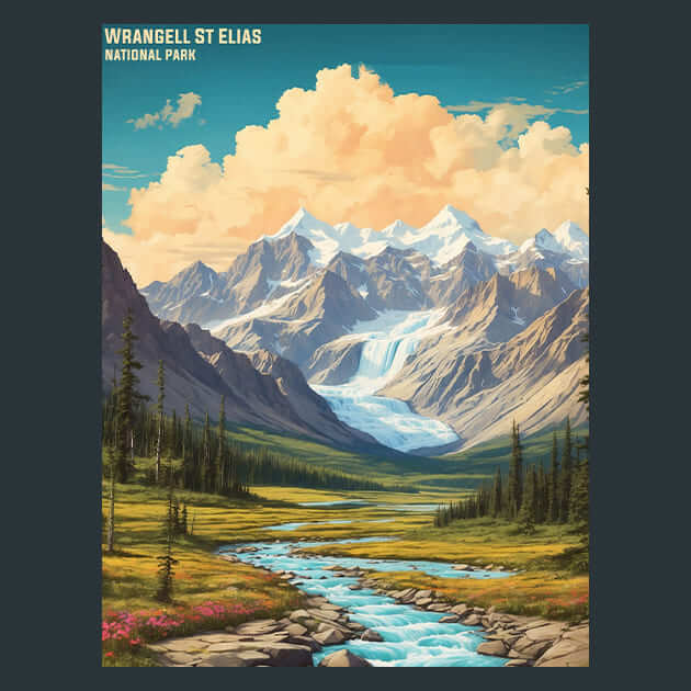Wrangell St Elias – Metal Print &amp; Mouse Pad | ChromaLuxe | Made in Iowa USA