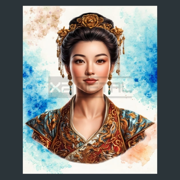 Wu-Zetian-Empress-of-China-metal-prints-posters-mouse-pads