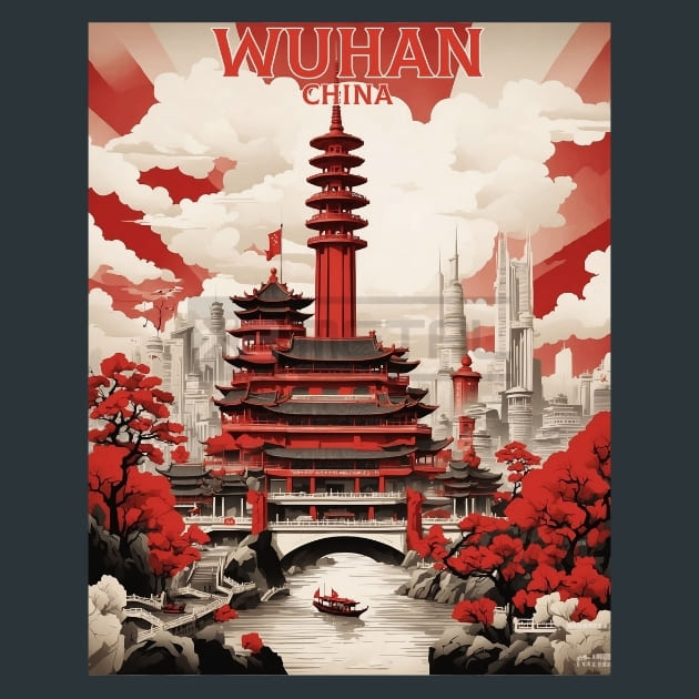 Wuhan China  Metal Prints  Posters And – Metal Print &amp; Mouse Pad | ChromaLuxe | Made in Iowa USA
