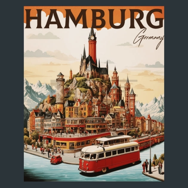 Wunderland 4 Germany Metal Wall Art and Desktop Mouse Pad by X2Metal