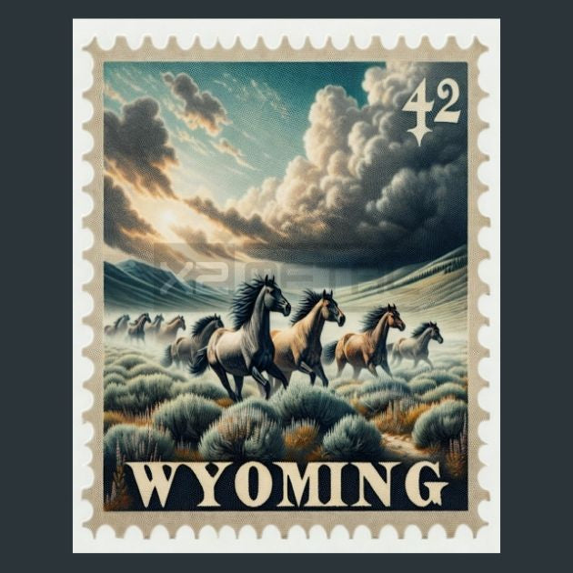 Wyoming-Stamp-Metal-Prints