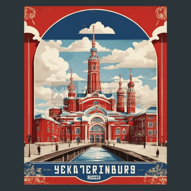 Yekaterinburg Russia Metal Prints Posters and Mouse Pads