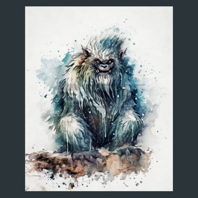 Yeti Metal Wall Art and Desktop Mouse Pad by X2Metal