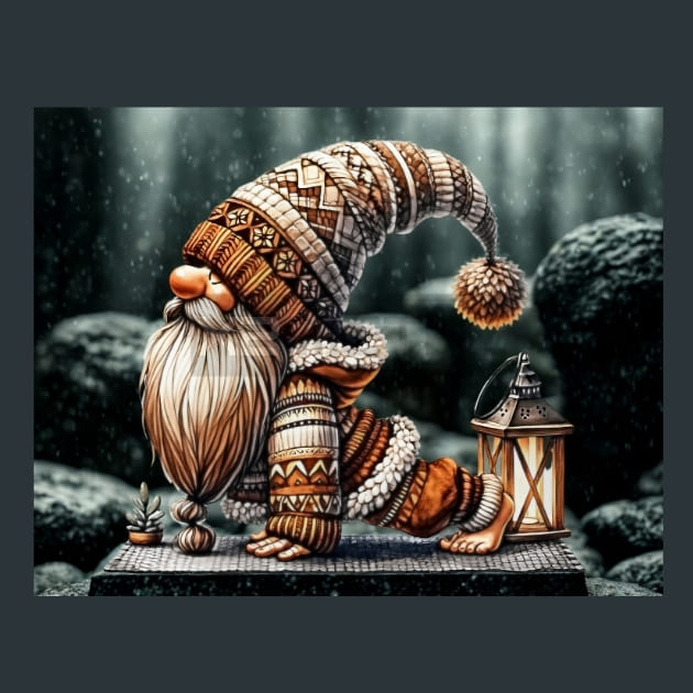 Yogi Gnomes 3 Metal Wall Art and Desktop Mouse Pad by X2Metal