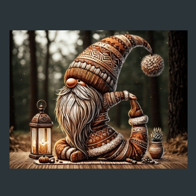 Yogi Gnomes 4 Metal Wall Art and Desktop Mouse Pad by X2Metal