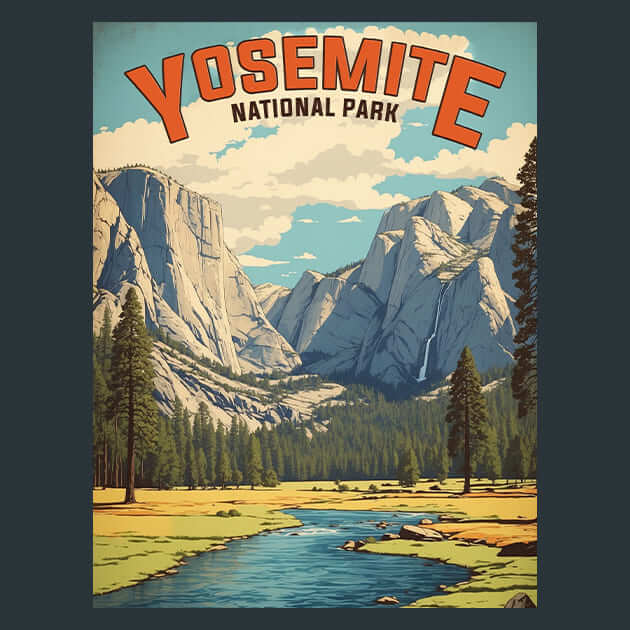 Yosemite Metal Wall Art and Desktop Mouse Pad by X2Metal