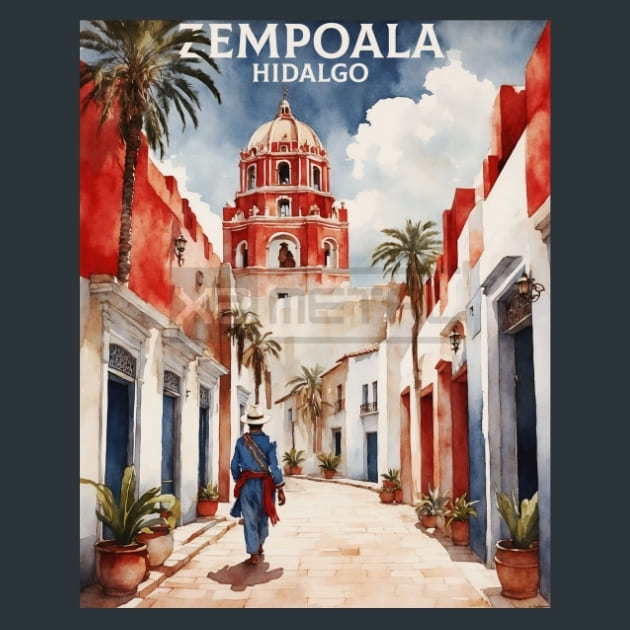 Zempoala Hidalgo Mexico Metal Prints Posters and Mouse Pads