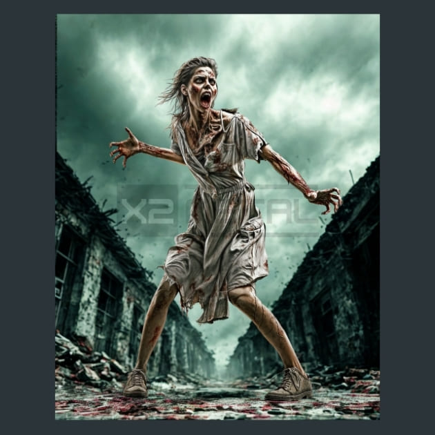 Zombie-Bust-Zombie-Wasteland_metal_prints_posters_mouse_pads