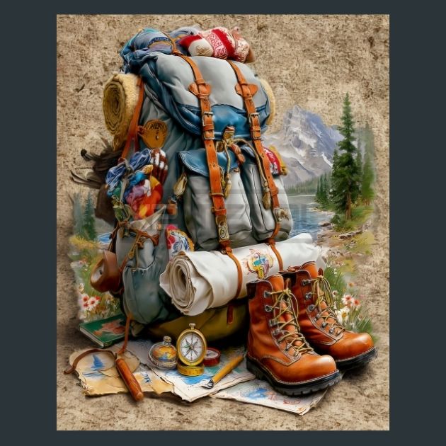 hiking-backpack-4-Metal-Prints