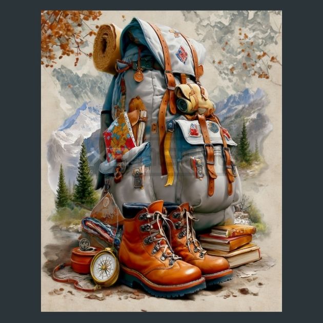 hiking-backpack-6-Metal-Prints
