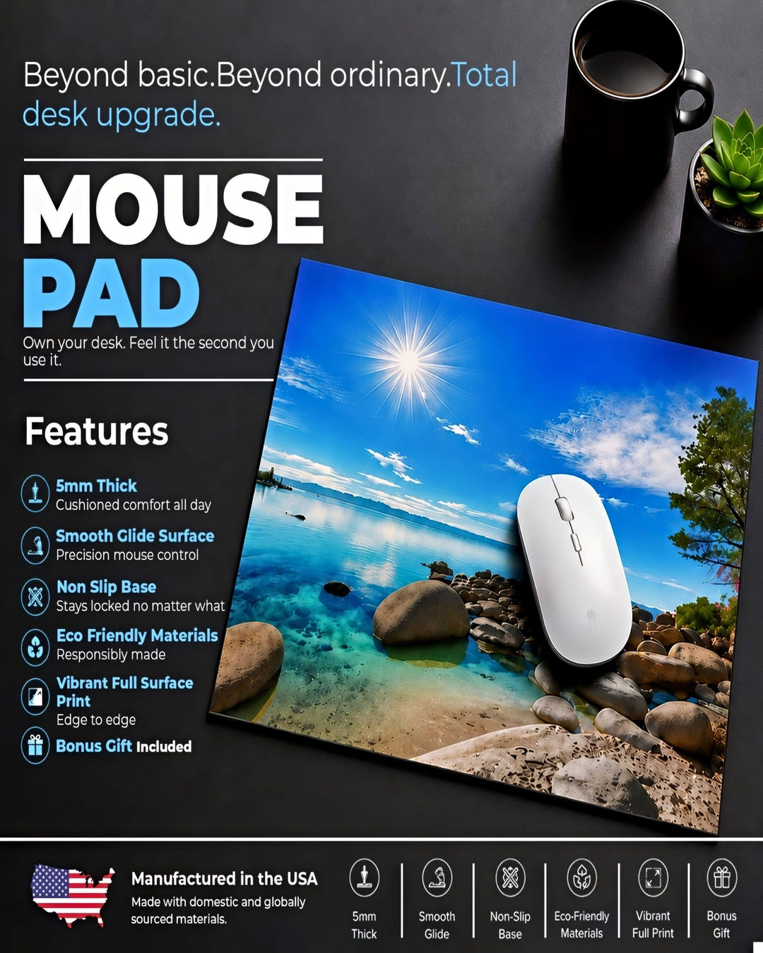 Mousepads Features A1 Desktop Mouse Pad