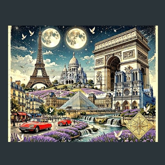 paris-vintage-collage-metal-print