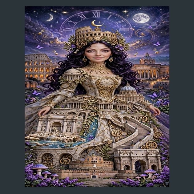 roame-regal-empress-metal-print