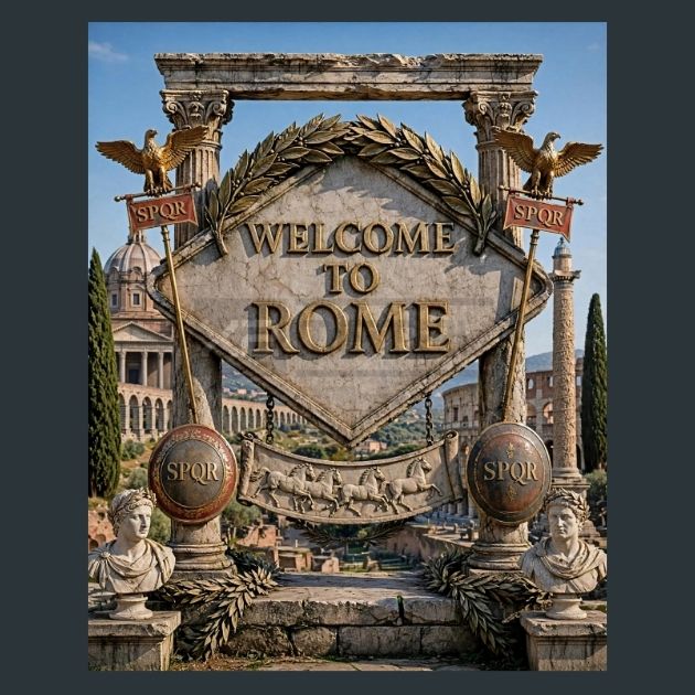 roman-horse-frieze-banner-metal-print