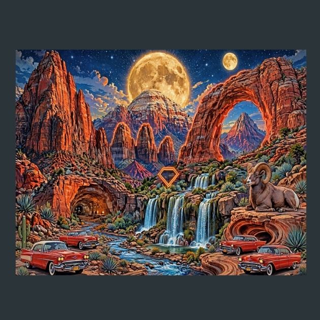 zion-national-park-collage-metal-prints